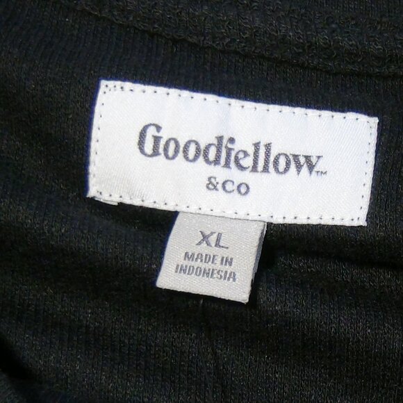 Goodfellow Mens Shirt Waffle Solid Long Sleeve Turtleneck Black XL - Picture 11 of 12